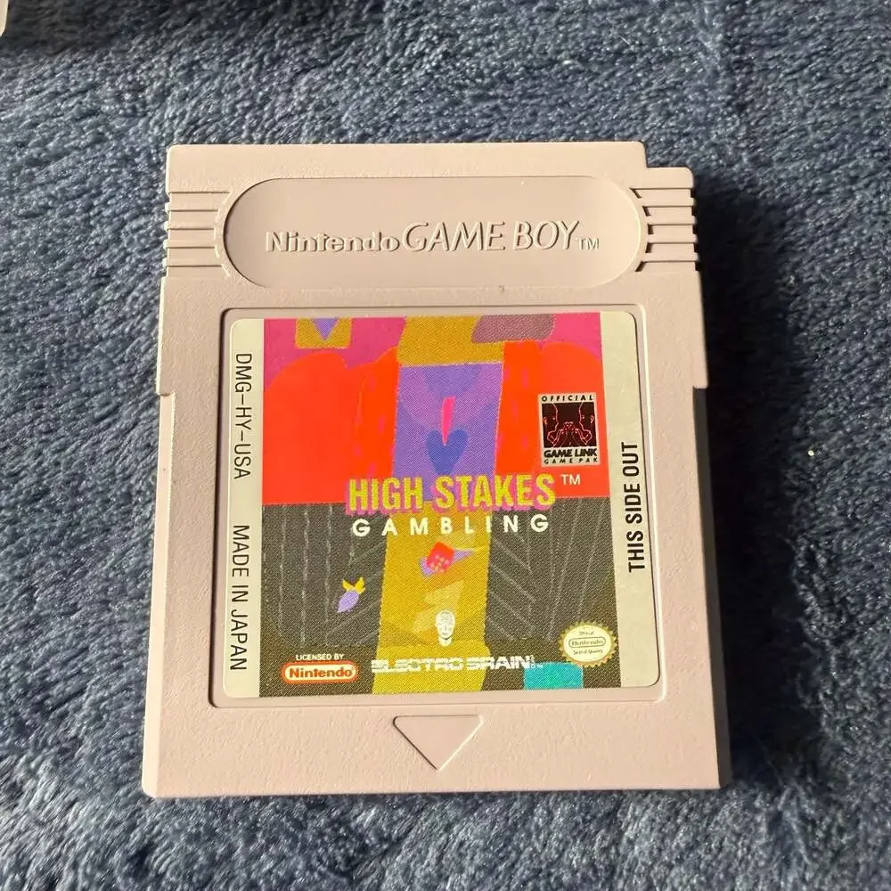 High Stakes Gambling Nintendo Game Boy Cartridge